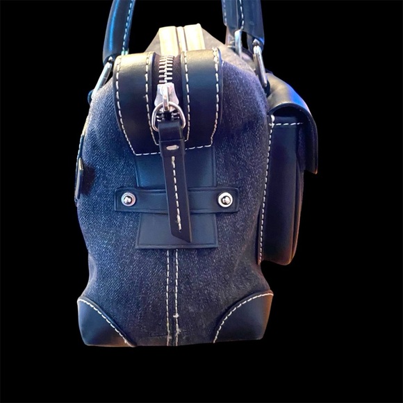 Dooney and Bourke Anniversary Signature Double pocket Satchel Bag - Picture 6 of 12